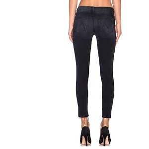Mother Jeans The Looker Ankle Fray A Kiss in the Dark size 25